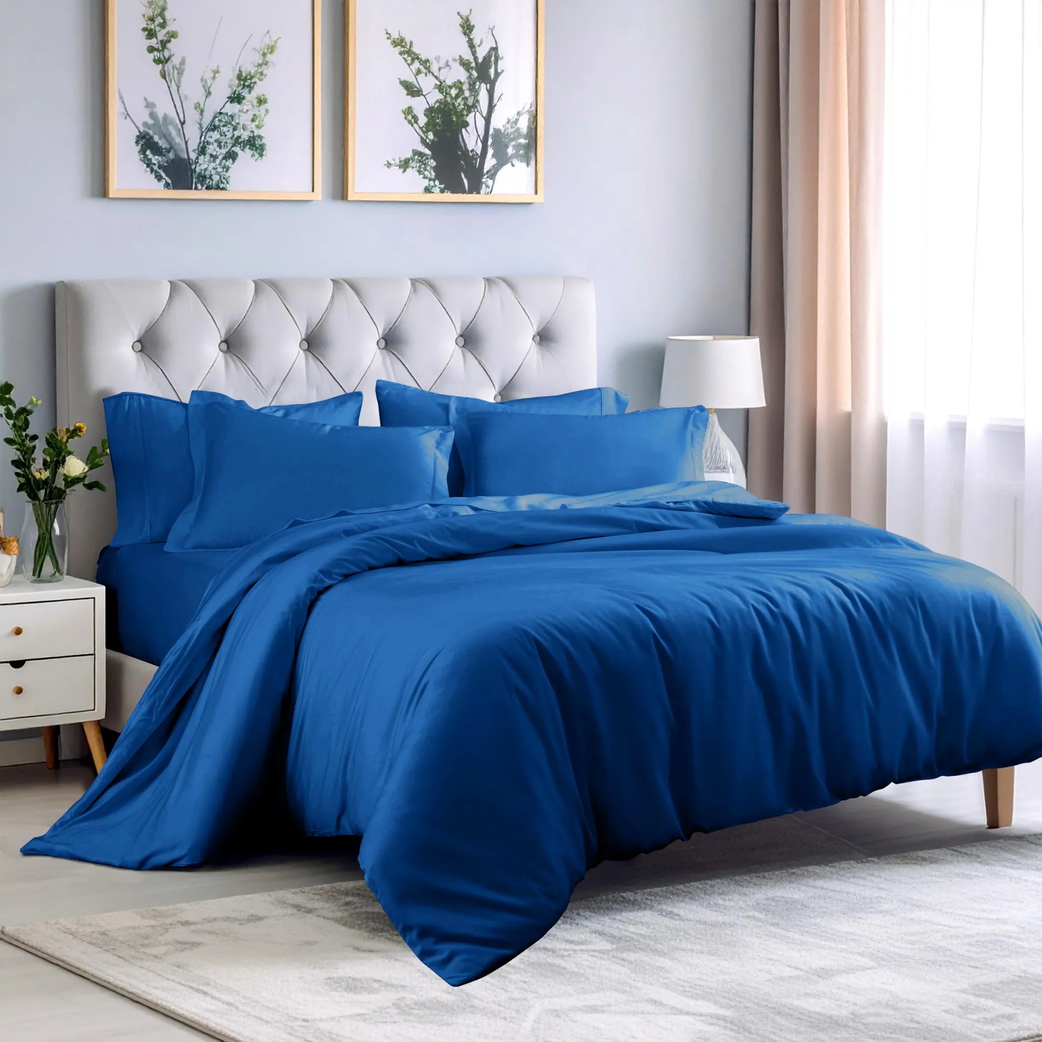 Rayon From Bamboo 300 Thread Count Solid Duvet Cover Set - Duvet Cover Set by Superior Brand