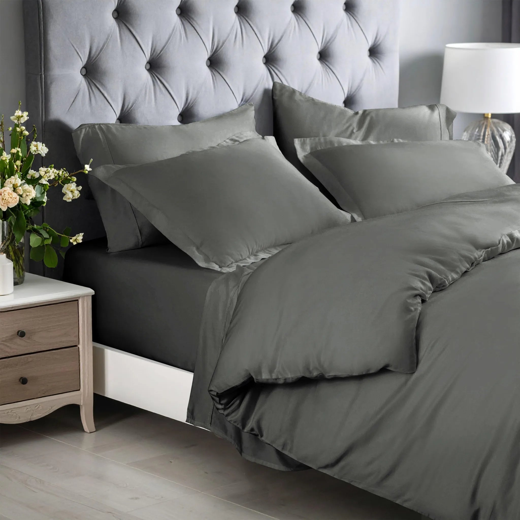 Rayon From Bamboo 300 Thread Count Solid Duvet Cover Set - Duvet Cover Set by Superior Brand