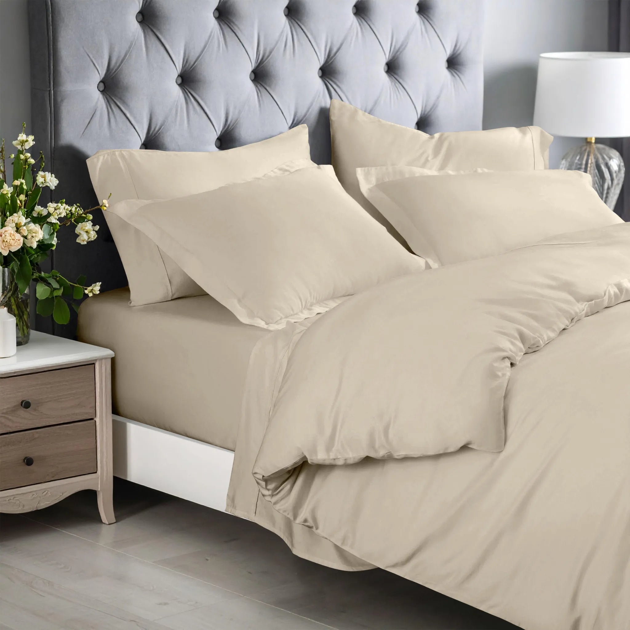 Rayon From Bamboo 300 Thread Count Solid Duvet Cover Set - Duvet Cover Set by Superior Brand