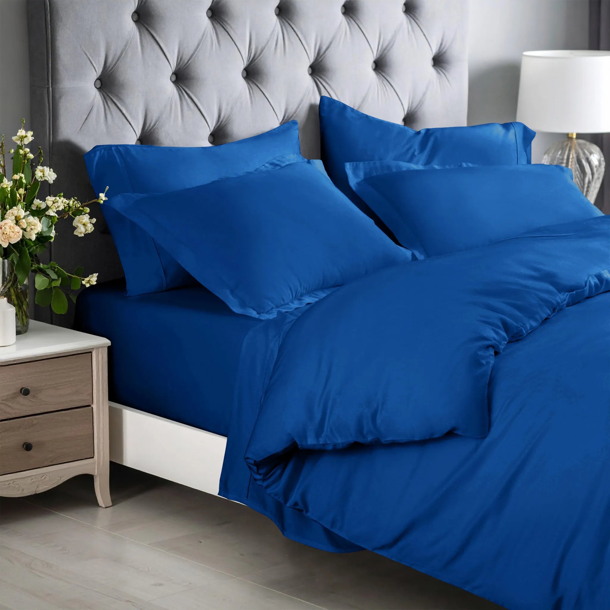 Rayon From Bamboo 300 Thread Count Solid Duvet Cover Set - Duvet Cover Set by Superior Brand