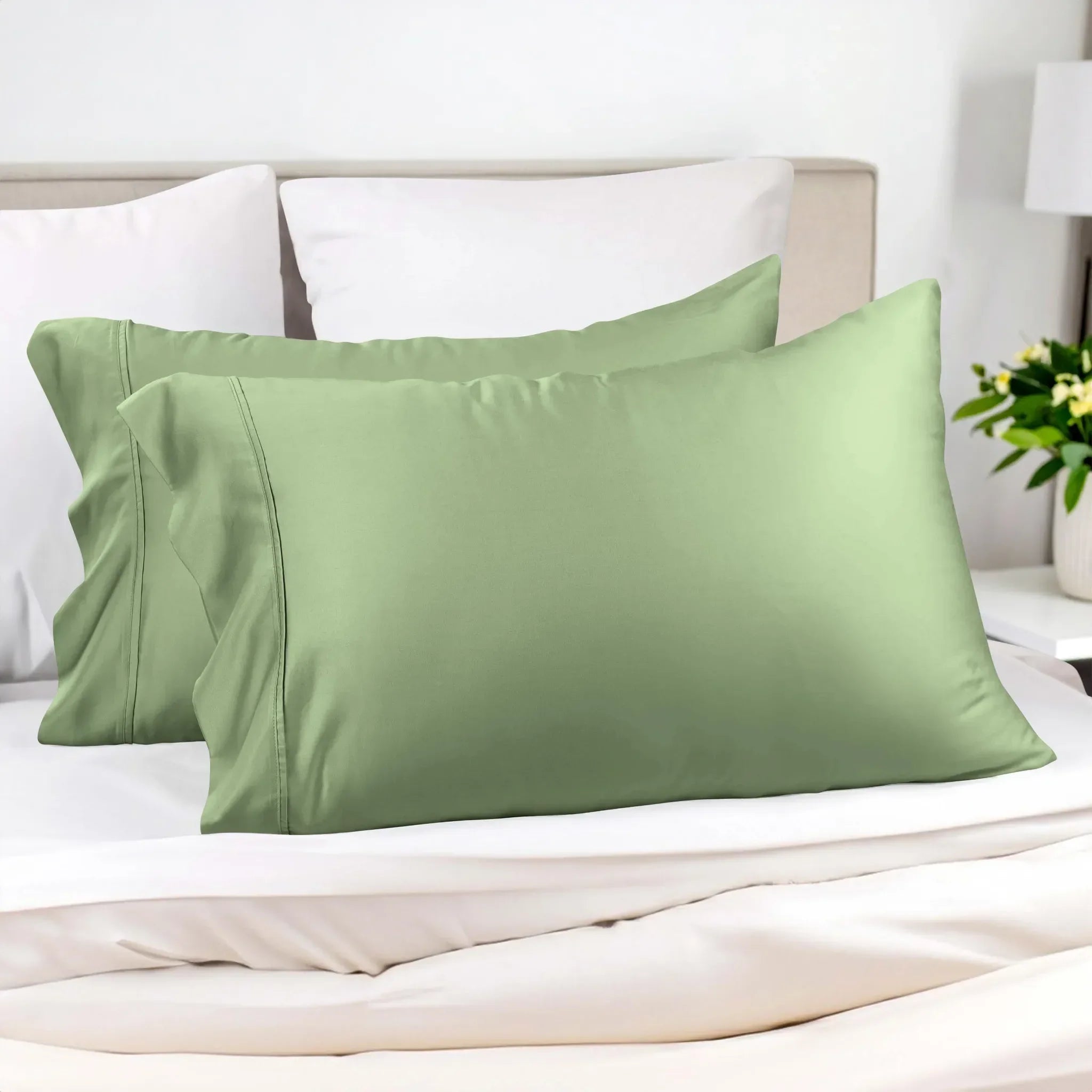 300 Thread Count Rayon from Bamboo 2 Piece Pillowcase Set - Pillowcases by Superior Brand