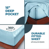 Rayon From Bamboo 300 Thread Count Solid Deep Pocket Sheet Set - Sheet Set by Superior Brand
