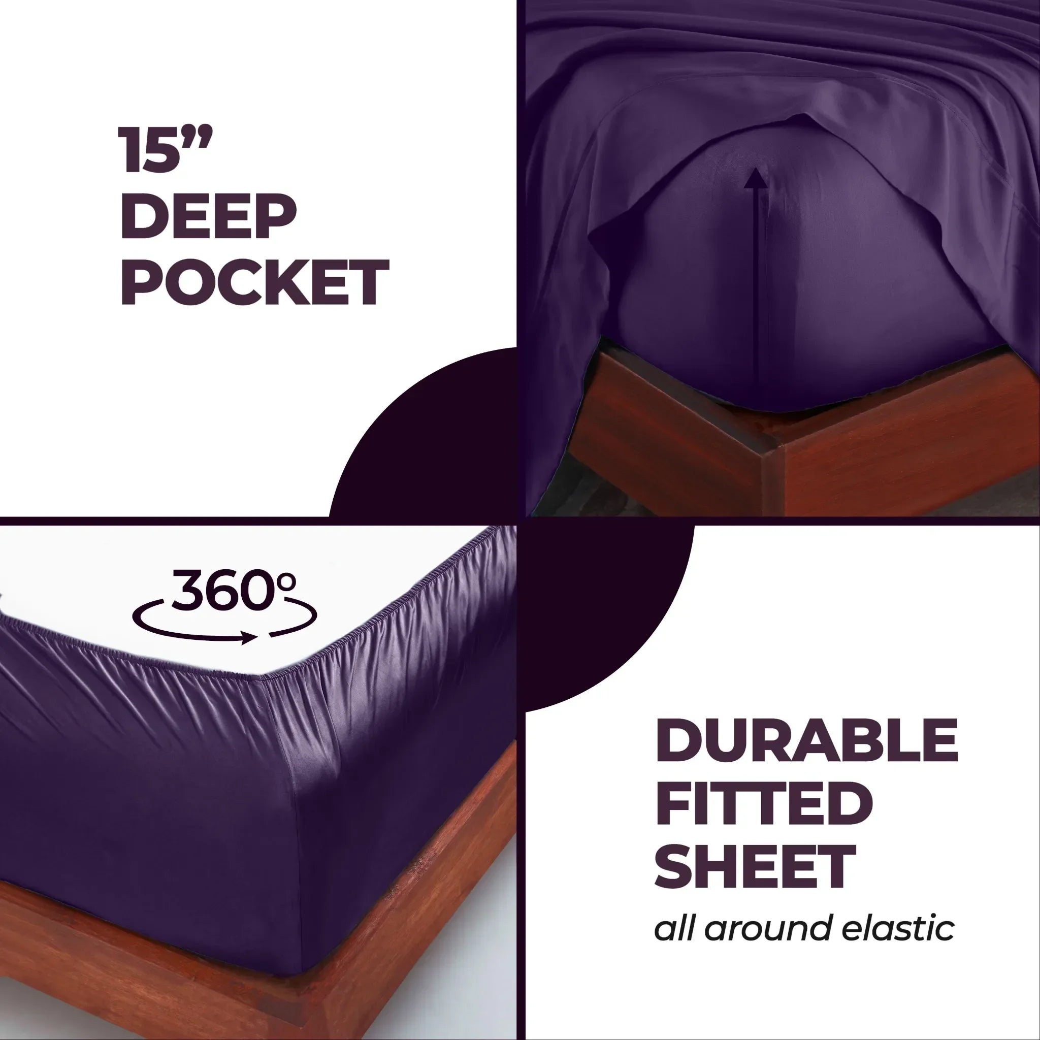 Rayon From Bamboo 300 Thread Count Solid Deep Pocket Sheet Set - Sheet Set by Superior Brand