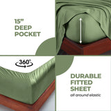 Rayon From Bamboo 300 Thread Count Solid Deep Pocket Sheet Set - Sheet Set by Superior Brand
