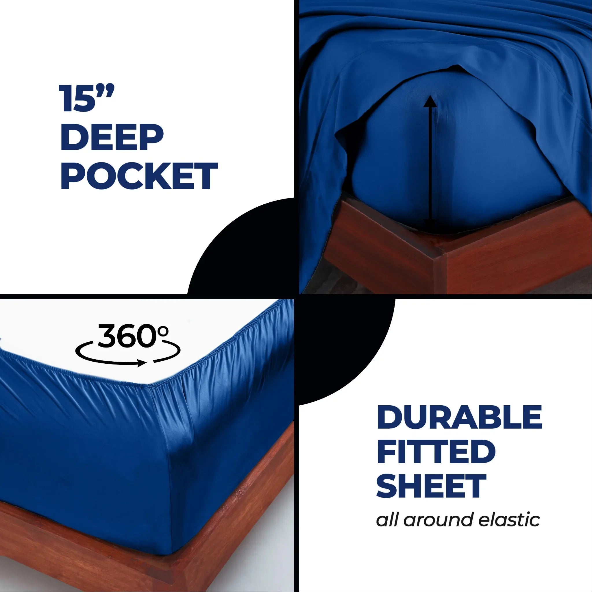 Rayon From Bamboo 300 Thread Count Solid Deep Pocket Sheet Set - Sheet Set by Superior Brand