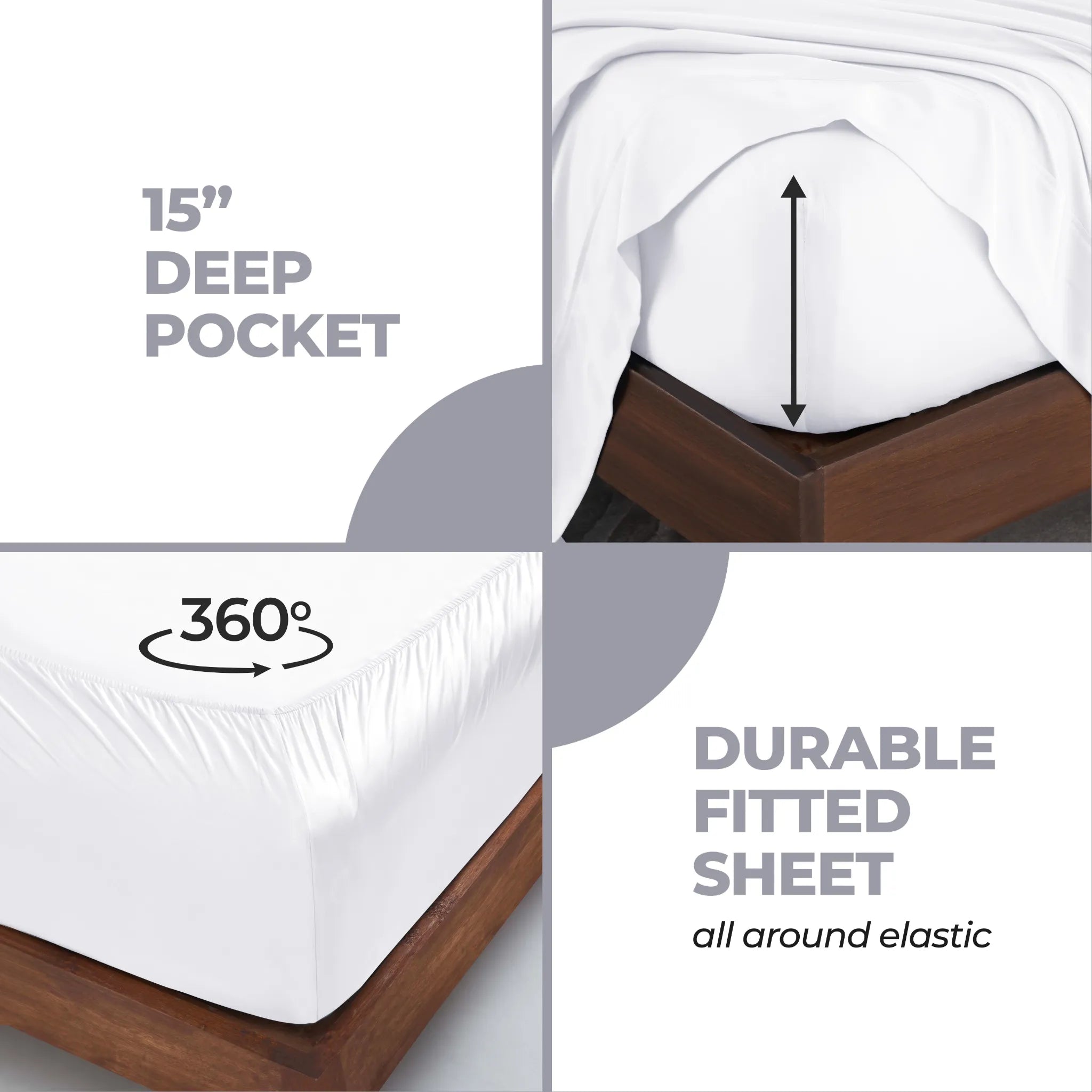 Rayon From Bamboo 300 Thread Count Solid Deep Pocket Sheet Set - Sheet Set by Superior Brand