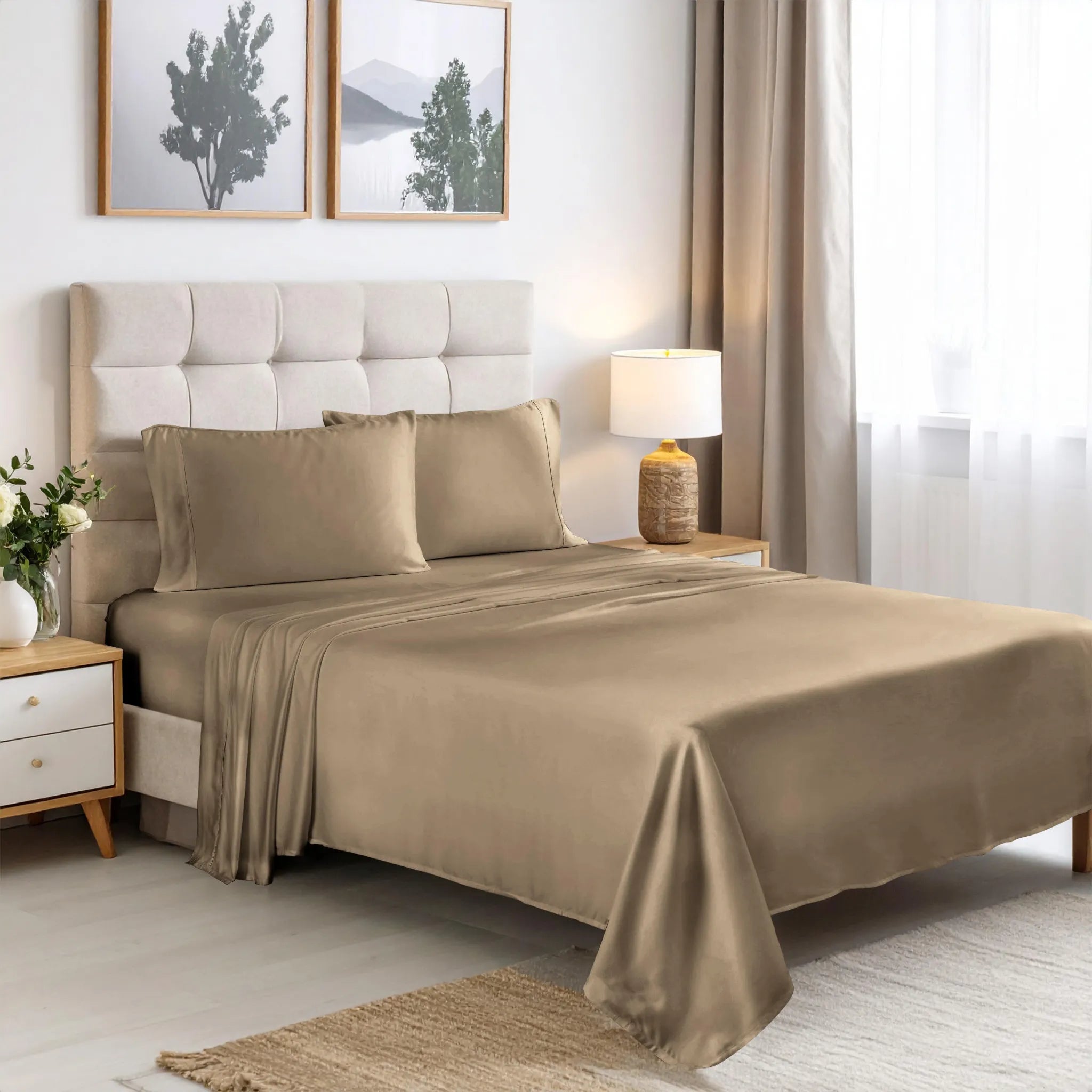 Rayon From Bamboo 300 Thread Count Solid Deep Pocket Sheet Set - Sheet Set by Superior Brand