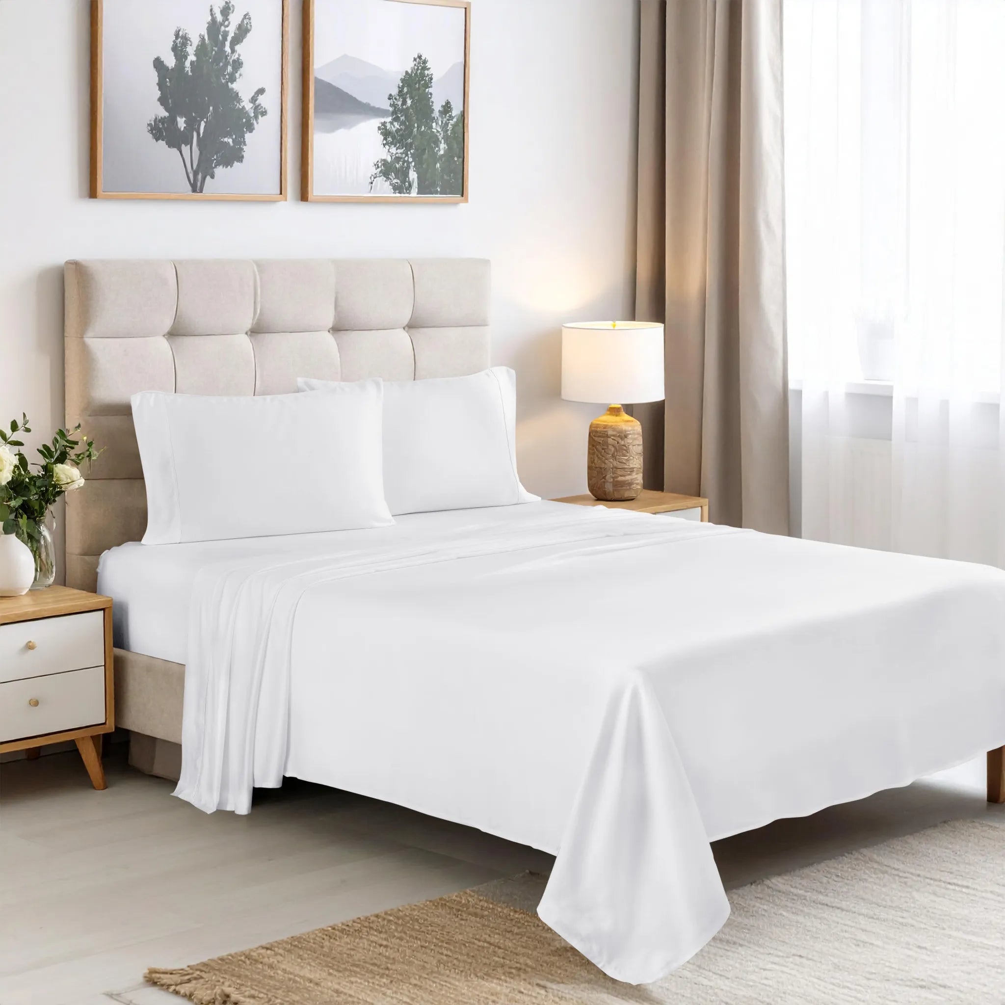 Rayon From Bamboo 300 Thread Count Solid Deep Pocket Sheet Set - Sheet Set by Superior Brand