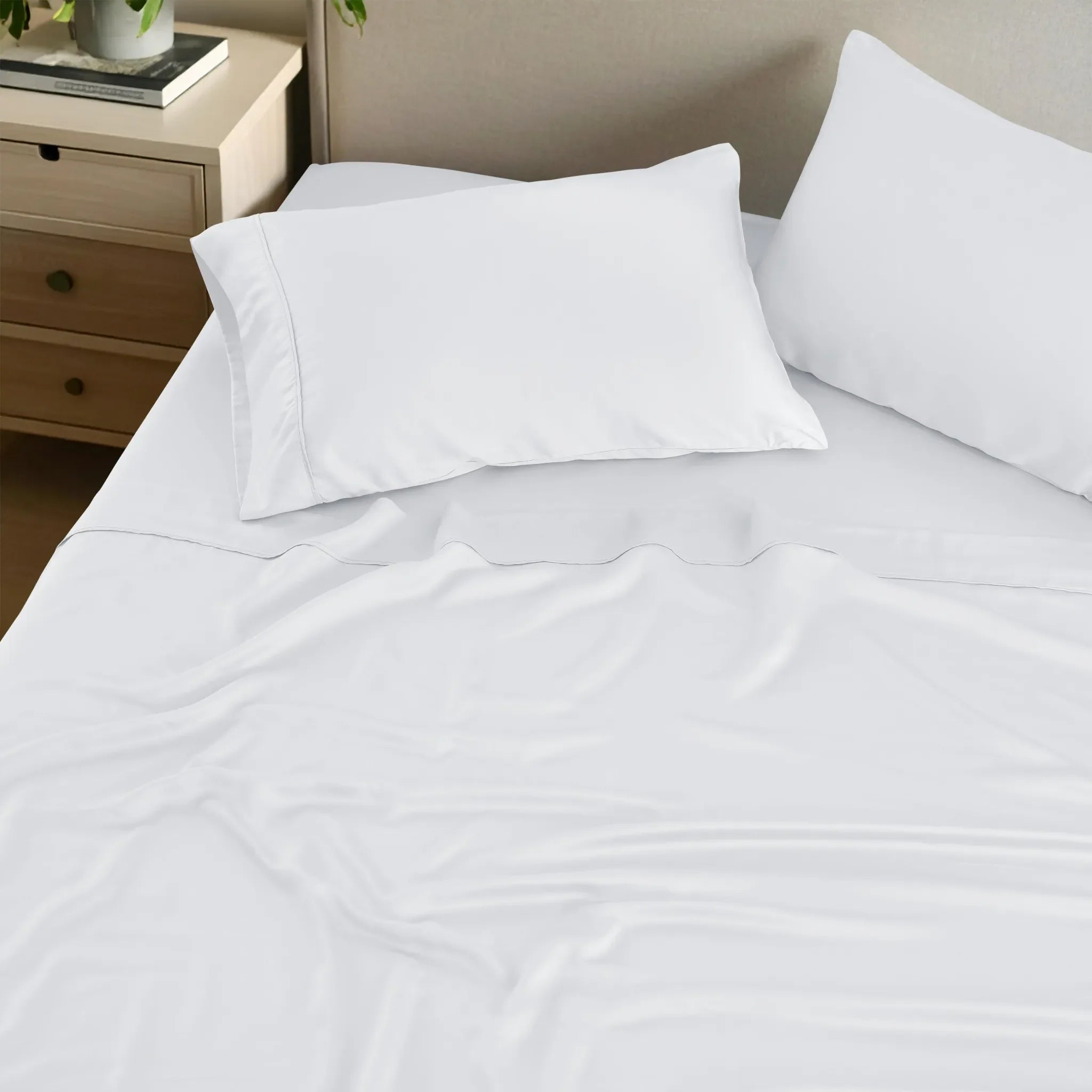 Rayon From Bamboo 300 Thread Count Solid Deep Pocket Sheet Set - Sheet Set by Superior Brand