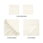 300 Thread Count Egyptian Cotton Sateen Bed Sheet Set - Egyptian Cotton Sheet Set by Superior Brand