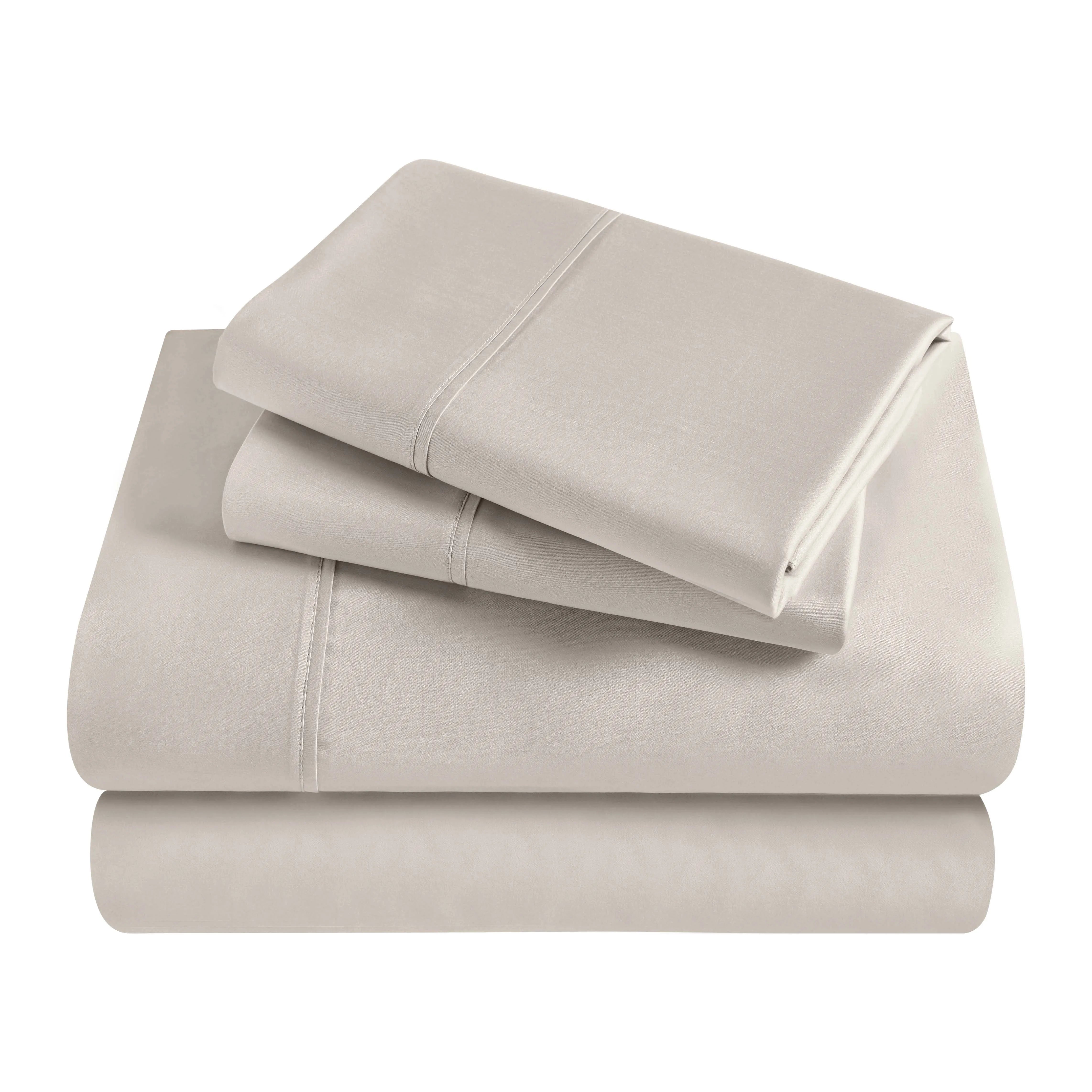 300 Thread Count Egyptian Cotton Sateen Bed Sheet Set - Egyptian Cotton Sheet Set by Superior Brand
