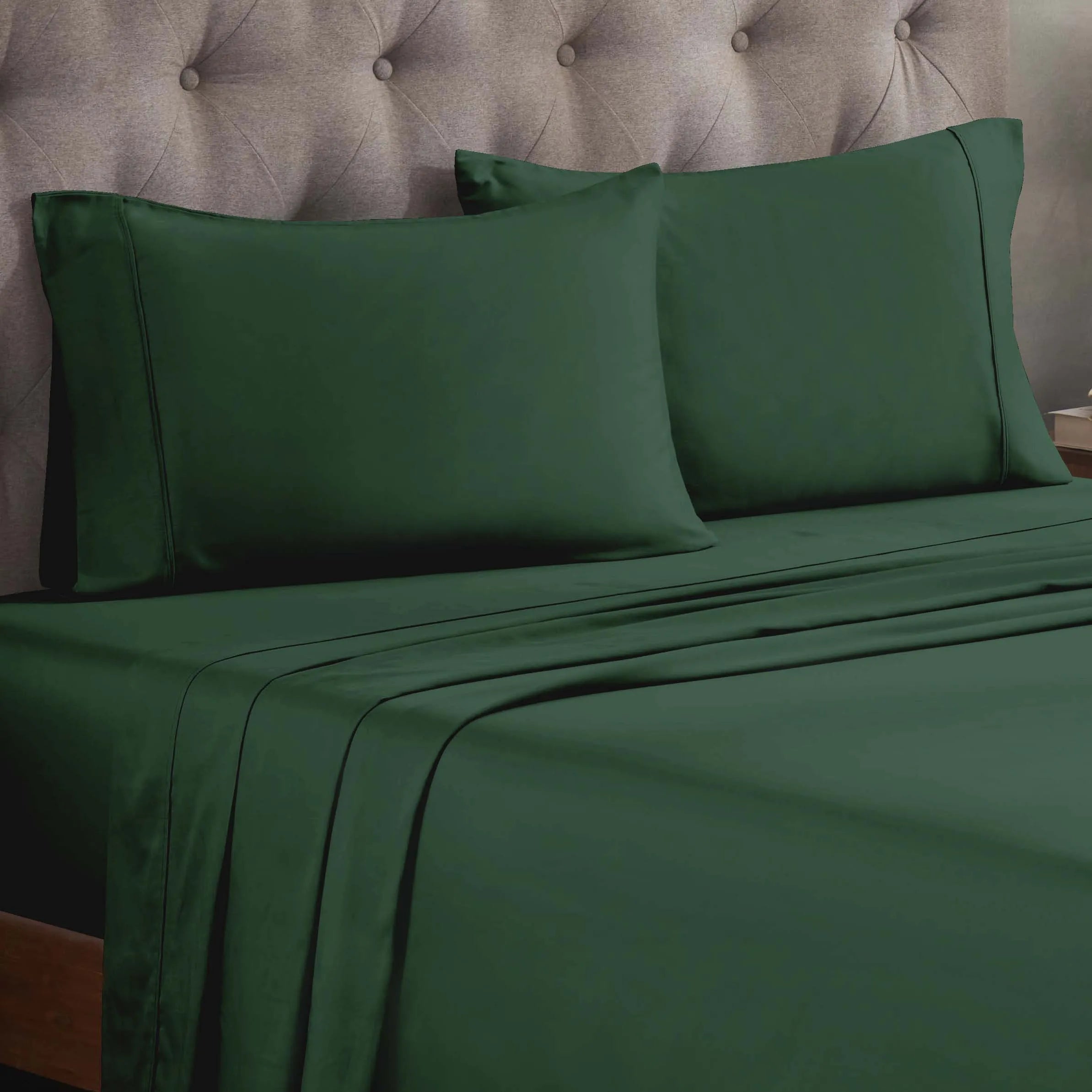 300 Thread Count Egyptian Cotton Sateen Bed Sheet Set - Egyptian Cotton Sheet Set by Superior Brand
