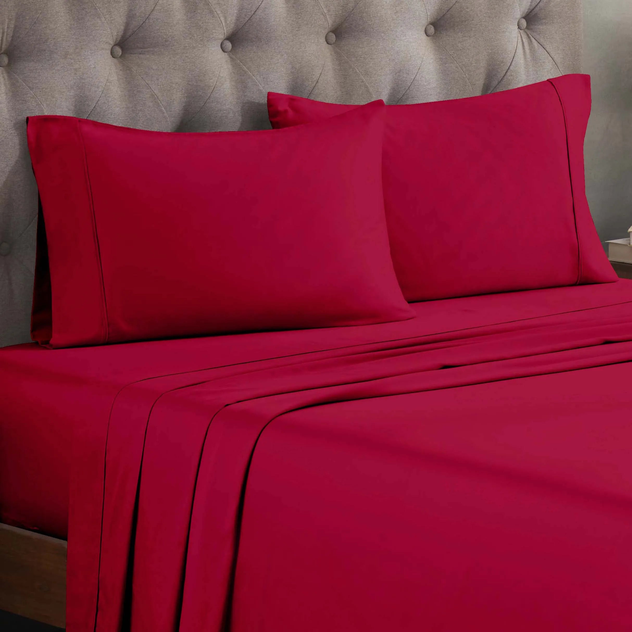 300 Thread Count Egyptian Cotton Sateen Bed Sheet Set - Egyptian Cotton Sheet Set by Superior Brand