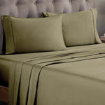 300 Thread Count Egyptian Cotton Sateen Bed Sheet Set - Egyptian Cotton Sheet Set by Superior Brand
