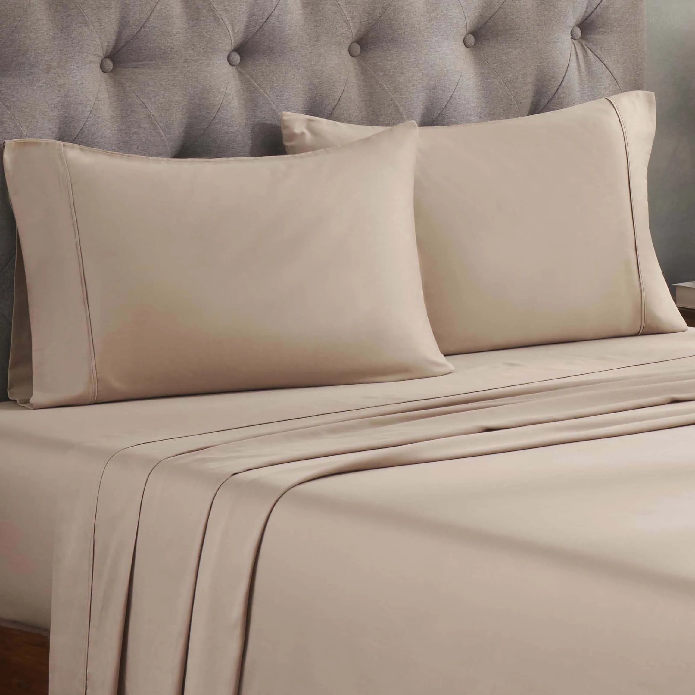 300 Thread Count Egyptian Cotton Sateen Bed Sheet Set - Egyptian Cotton Sheet Set by Superior Brand