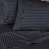 300 Thread Count Egyptian Cotton Sateen Stripe Bed Sheet Set - Egyptian Cotton Sheet Set by Superior Brand