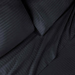 300 Thread Count Egyptian Cotton Sateen Stripe Bed Sheet Set - Egyptian Cotton Sheet Set by Superior Brand