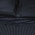 300 Thread Count Egyptian Cotton Sateen Stripe Bed Sheet Set - Egyptian Cotton Sheet Set by Superior Brand