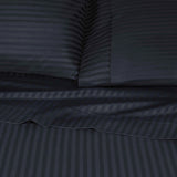 300 Thread Count Egyptian Cotton Sateen Stripe Bed Sheet Set - Egyptian Cotton Sheet Set by Superior Brand