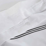 100% Cotton Three-Line Embroidered Duvet Cover Set - Duvet Cover Set by Superior Brand