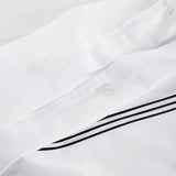 100% Cotton Three-Line Embroidered Duvet Cover Set - Duvet Cover Set by Superior Brand