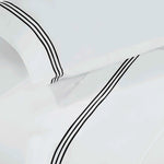 100% Cotton Bed Sheet Set Three-Line Embroidered Deep Pocket Brandon - Sheet Set by Superior Brand