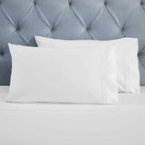 100% Cotton Bed Sheet Set Three-Line Embroidered Deep Pocket Brandon - Sheet Set by Superior Brand