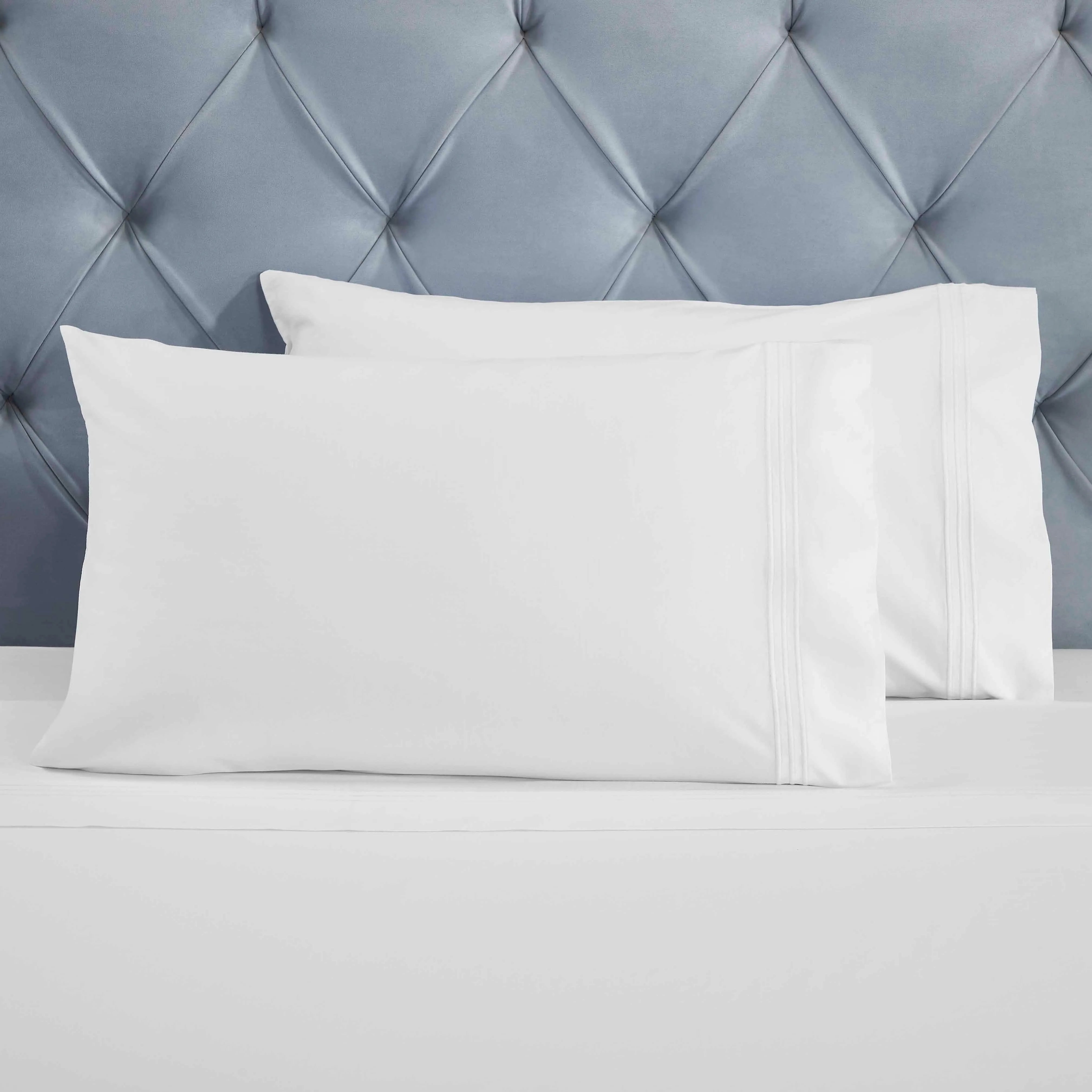 100% Cotton Bed Sheet Set Three-Line Embroidered Deep Pocket Brandon - Sheet Set by Superior Brand