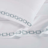 100% Cotton Bed Sheet Set Embroidered Deep Pocket Chain Links - Sheet Set by Superior Brand