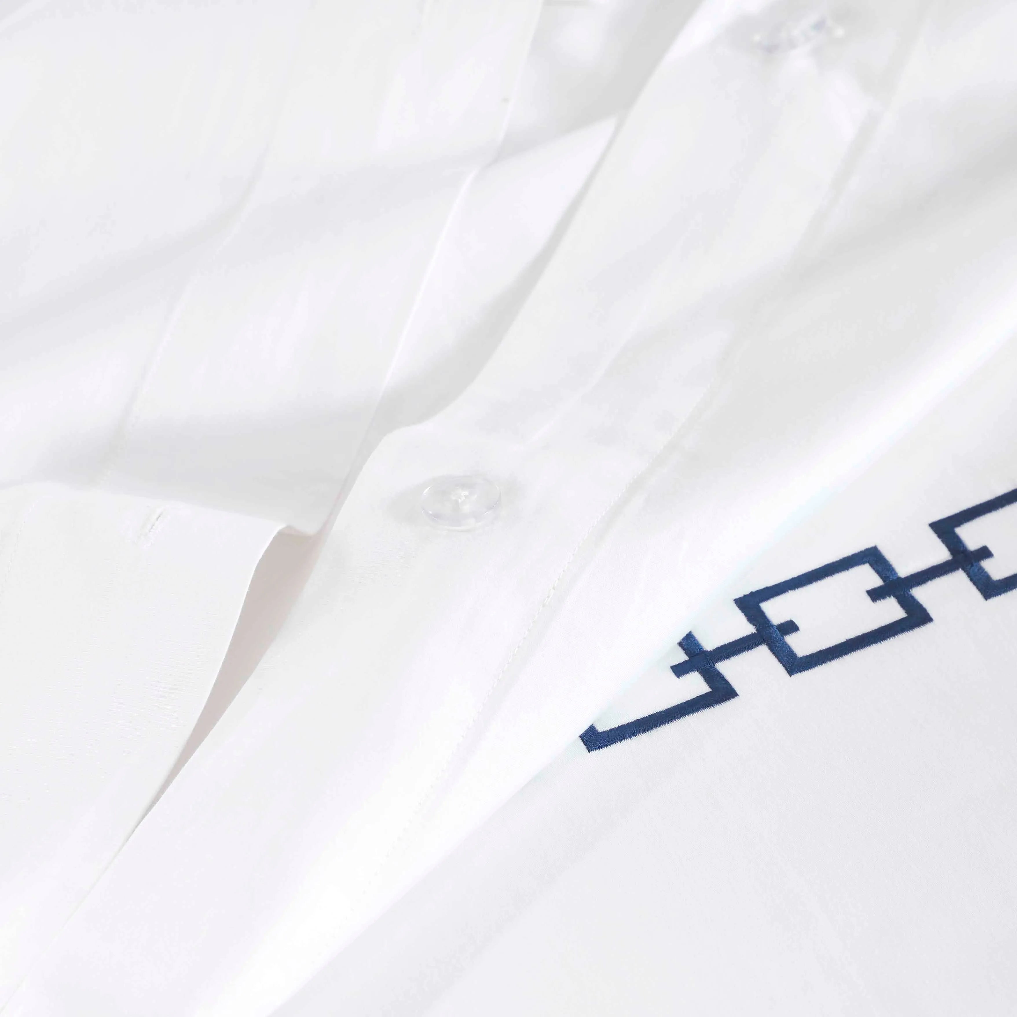 100% Cotton Chain Links Embroidered Duvet Cover Set - Duvet Cover Set by Superior Brand