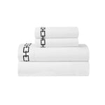 100% Cotton Bed Sheet Set Embroidered Deep Pocket Chain Links - Sheet Set by Superior Brand