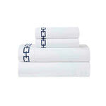 100% Cotton Bed Sheet Set Embroidered Deep Pocket Chain Links - Sheet Set by Superior Brand