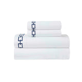 100% Cotton Bed Sheet Set Embroidered Deep Pocket Chain Links - Sheet Set by Superior Brand