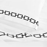100% Cotton Bed Sheet Set Embroidered Deep Pocket Chain Links - Sheet Set by Superior Brand