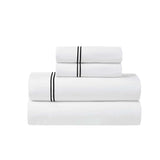 100% Cotton Bed Sheet Set Two-Line Embroidered Deep Pocket Fieldstone - Sheet Set by Superior Brand