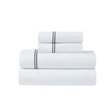 100% Cotton Bed Sheet Set Two-Line Embroidered Deep Pocket Fieldstone - Sheet Set by Superior Brand