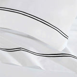100% Cotton Bed Sheet Set Two-Line Embroidered Deep Pocket Fieldstone - Sheet Set by Superior Brand