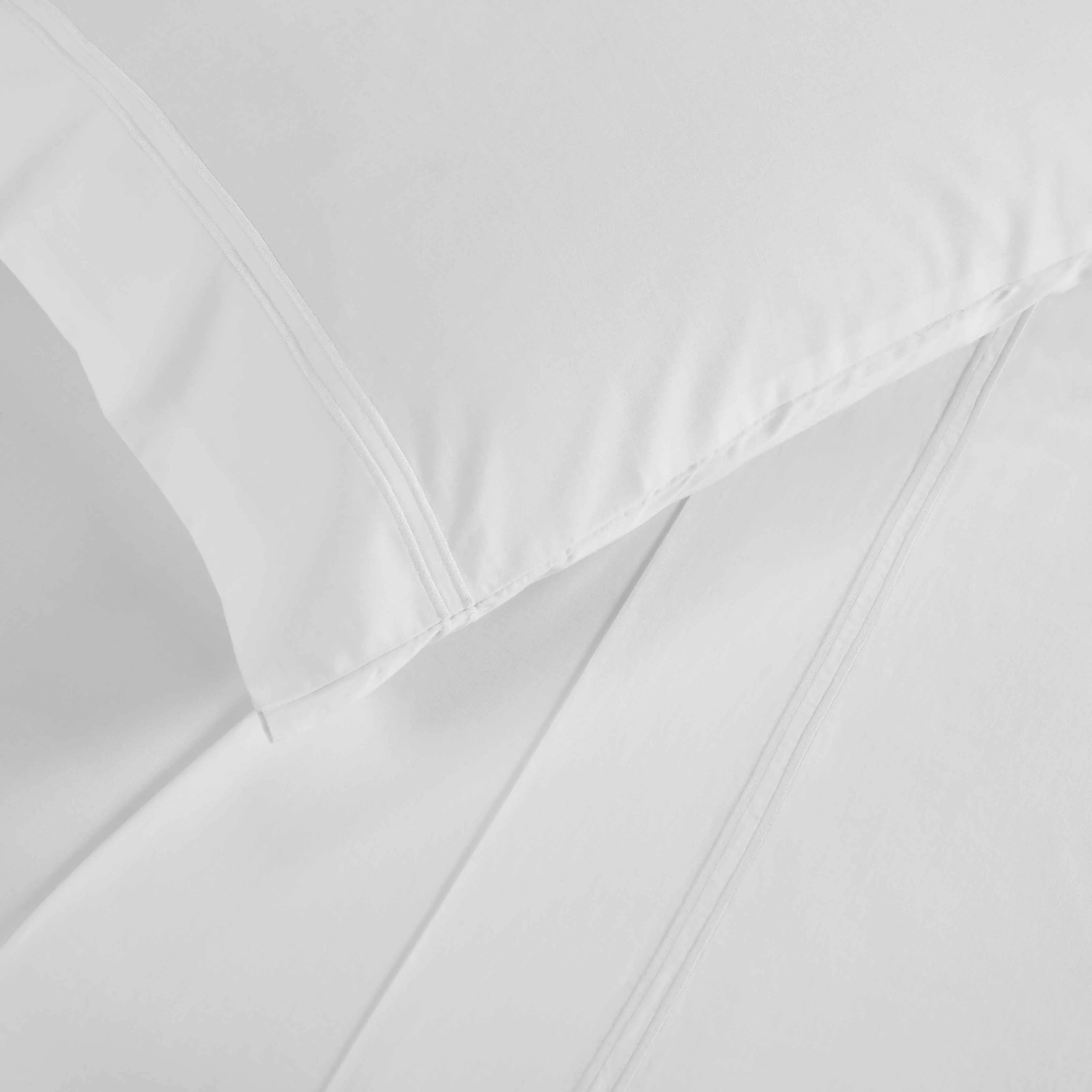100% Cotton Bed Sheet Set Two-Line Embroidered Deep Pocket Fieldstone - Sheet Set by Superior Brand