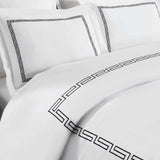 100% Cotton Greek Key Embroidered Duvet Cover Set - Duvet Cover Set by Superior Brand