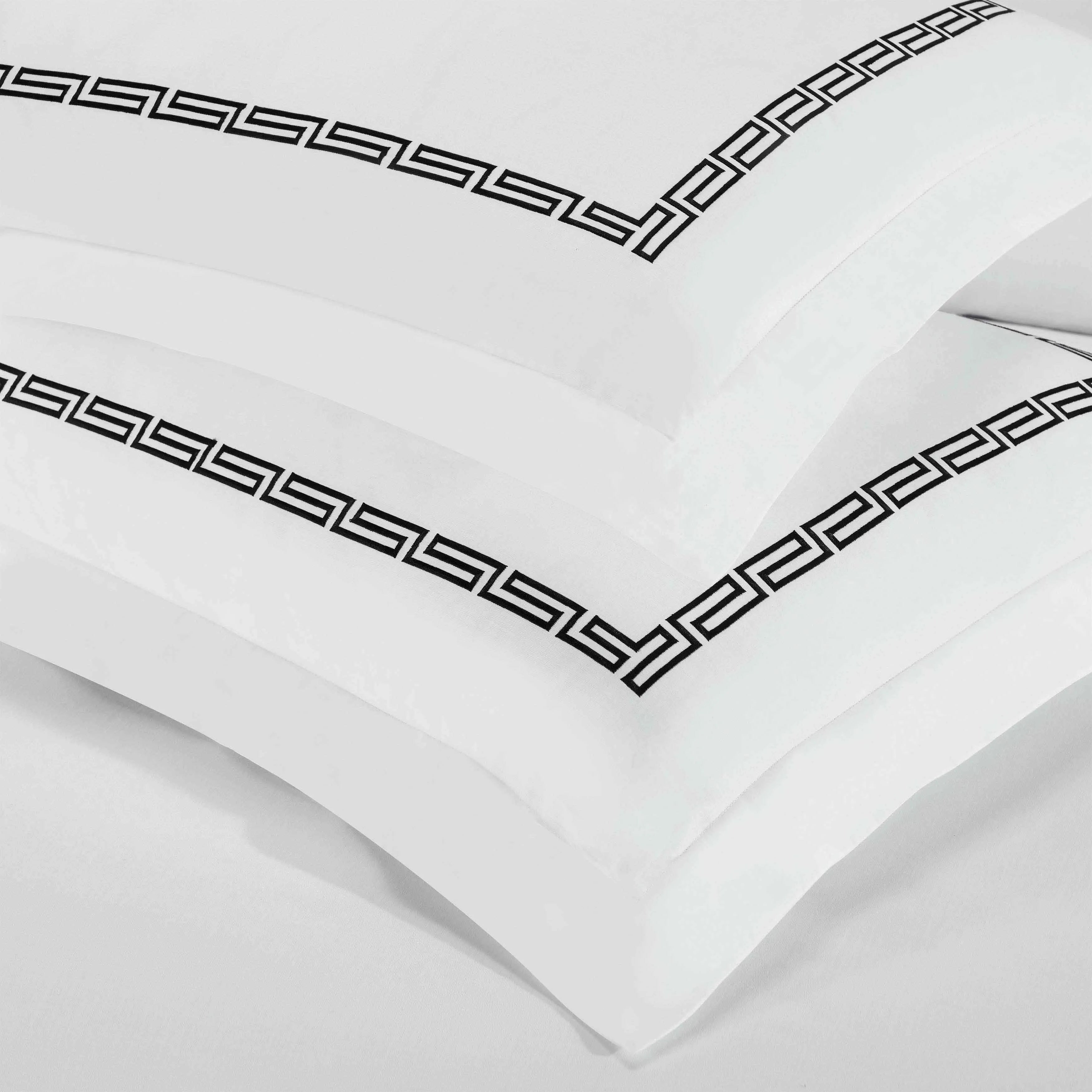 100% Cotton Greek Key Embroidered Duvet Cover Set - Duvet Cover Set by Superior Brand