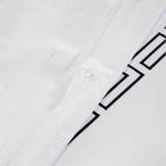 100% Cotton Greek Key Embroidered Duvet Cover Set - Duvet Cover Set by Superior Brand