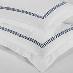 100% Cotton Greek Key Embroidered Duvet Cover Set - Duvet Cover Set by Superior Brand