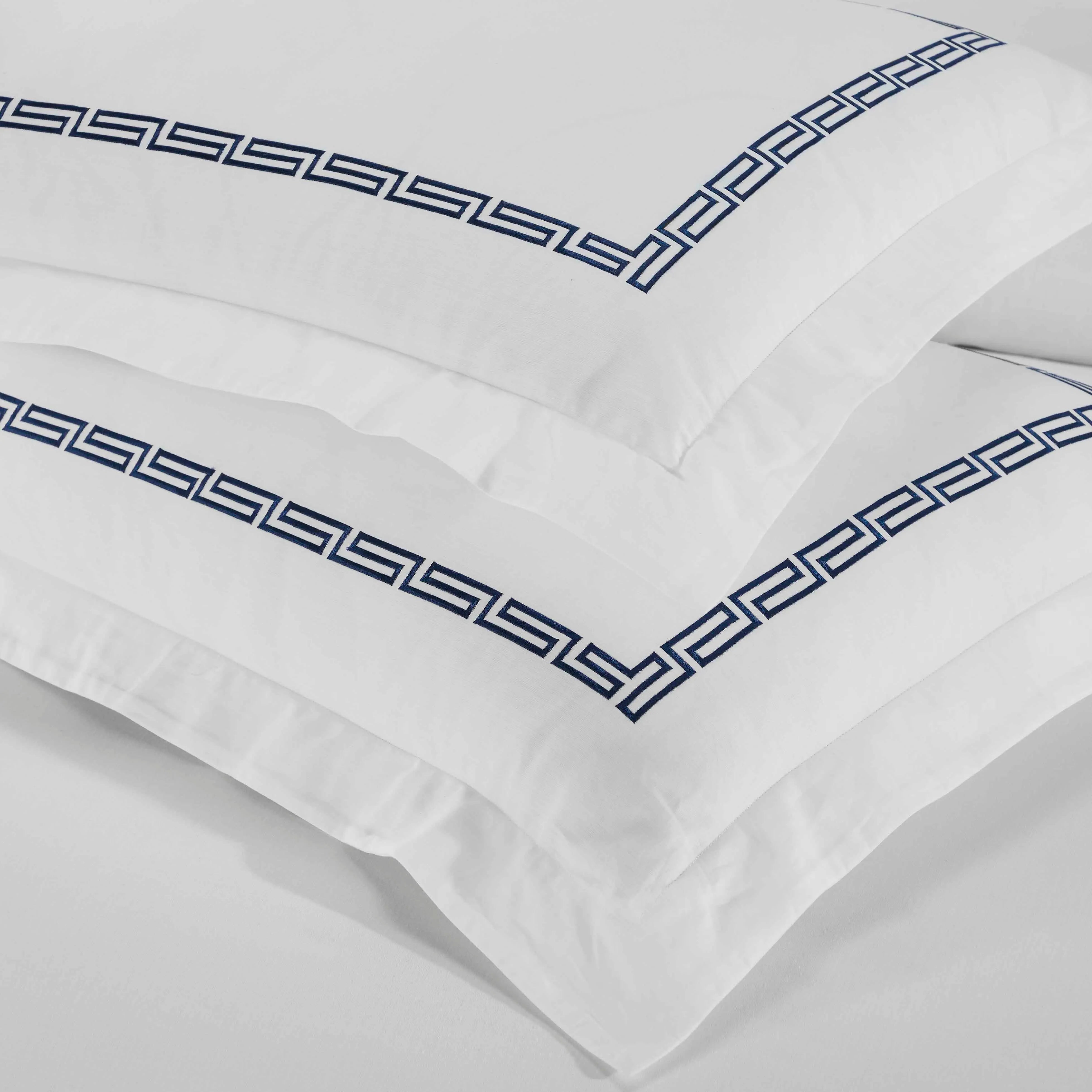 100% Cotton Greek Key Embroidered Duvet Cover Set - Duvet Cover Set by Superior Brand