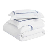 100% Cotton Greek Key Embroidered Duvet Cover Set - Duvet Cover Set by Superior Brand