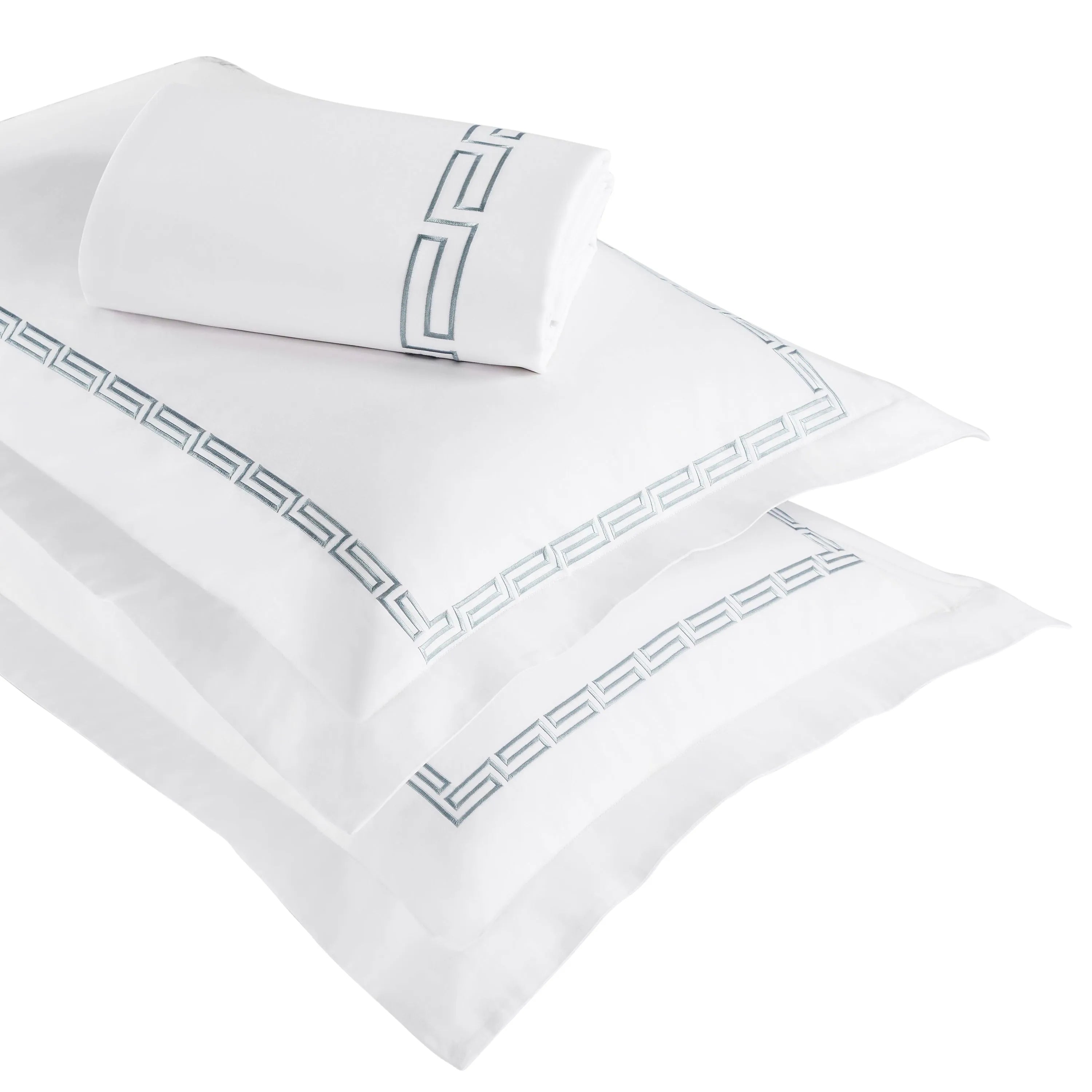 100% Cotton Greek Key Embroidered Duvet Cover Set - Duvet Cover Set by Superior Brand