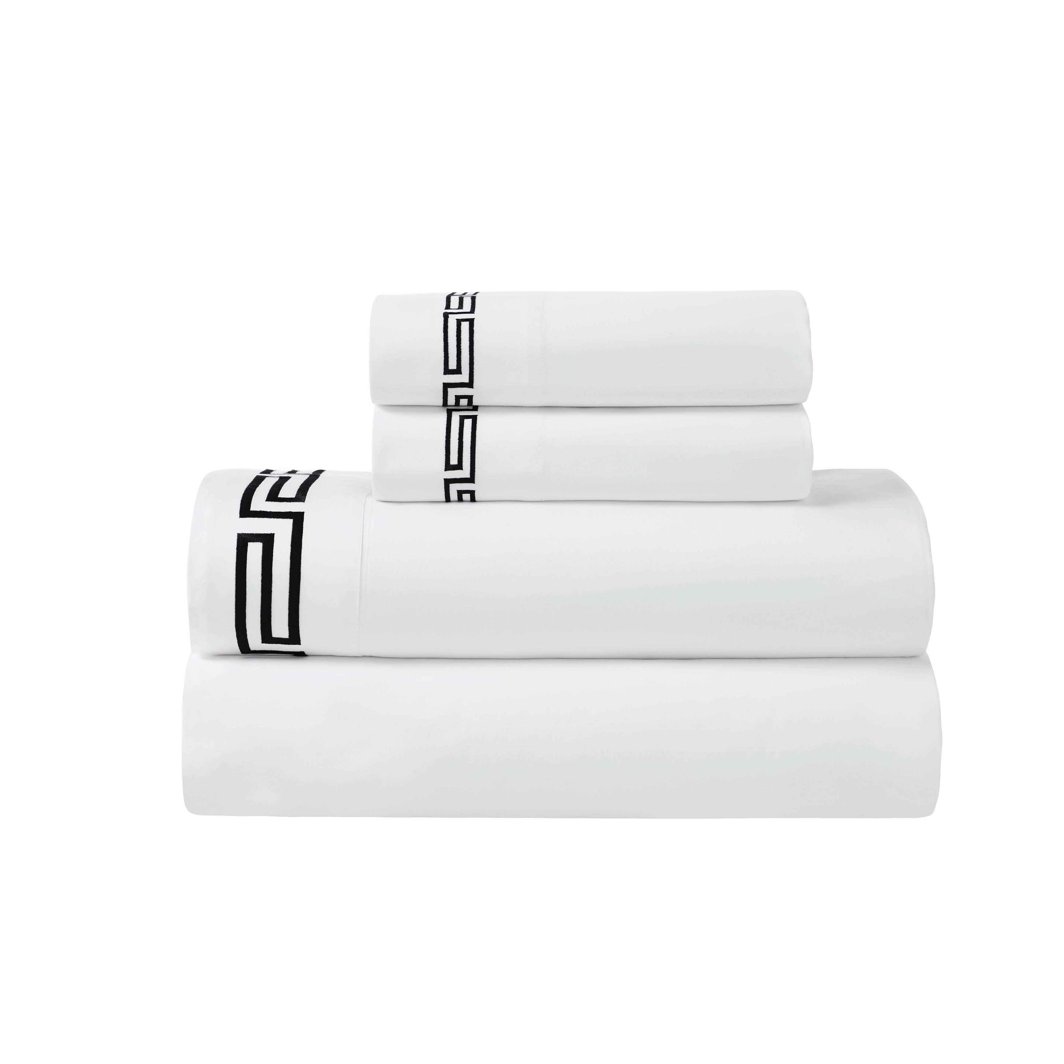 Harrison Cotton Greek Key Embroidered Deep Pocket Bed Sheet Set - Sheet Set by Superior