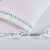 100% Cotton Bed Sheet Set Greek Key Embroidered Deep Pocket Harrison - Sheet Set by Superior Brand