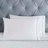 100% Cotton Bed Sheet Set Greek Key Embroidered Deep Pocket Harrison - Sheet Set by Superior Brand