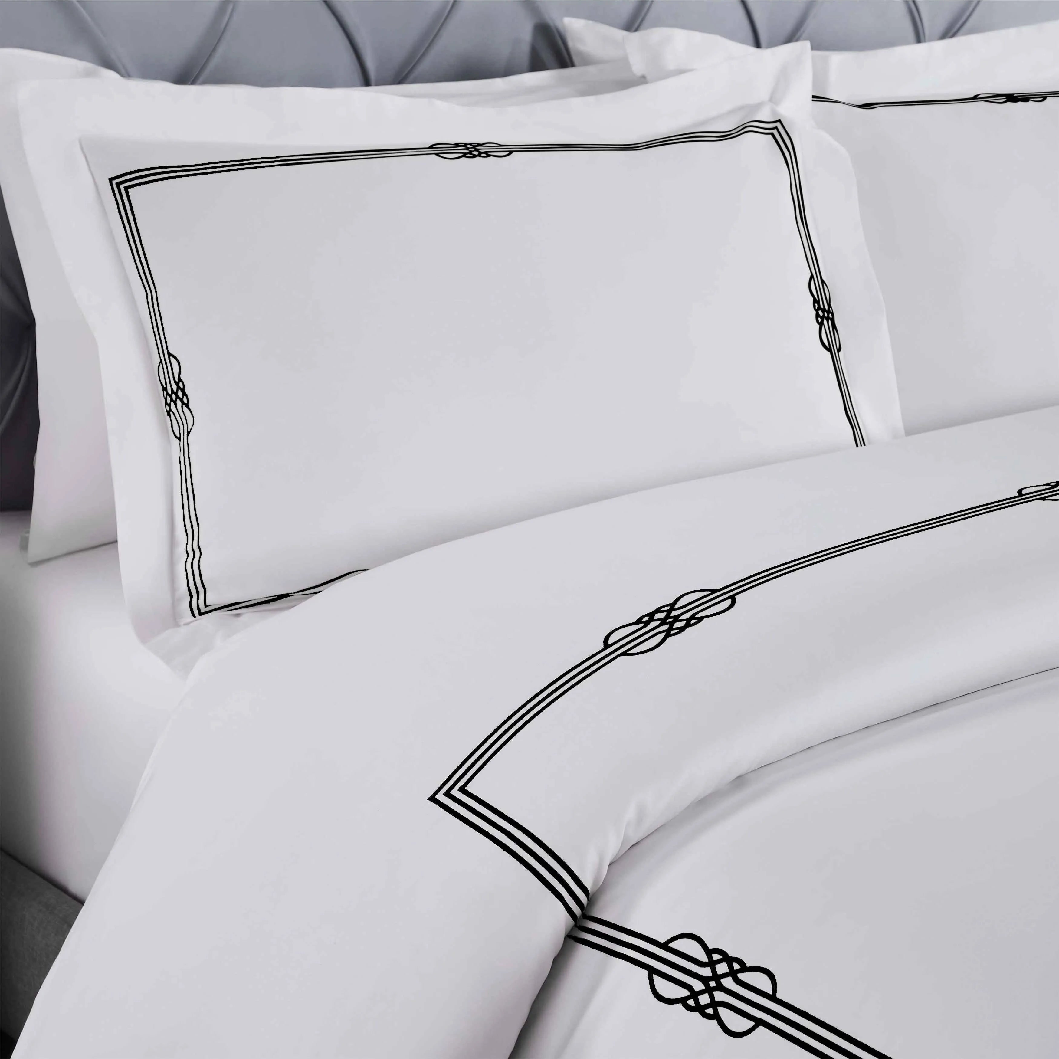 100% Cotton Gold Embroidered Duvet Cover Set - Duvet Cover Set by Superior Brand