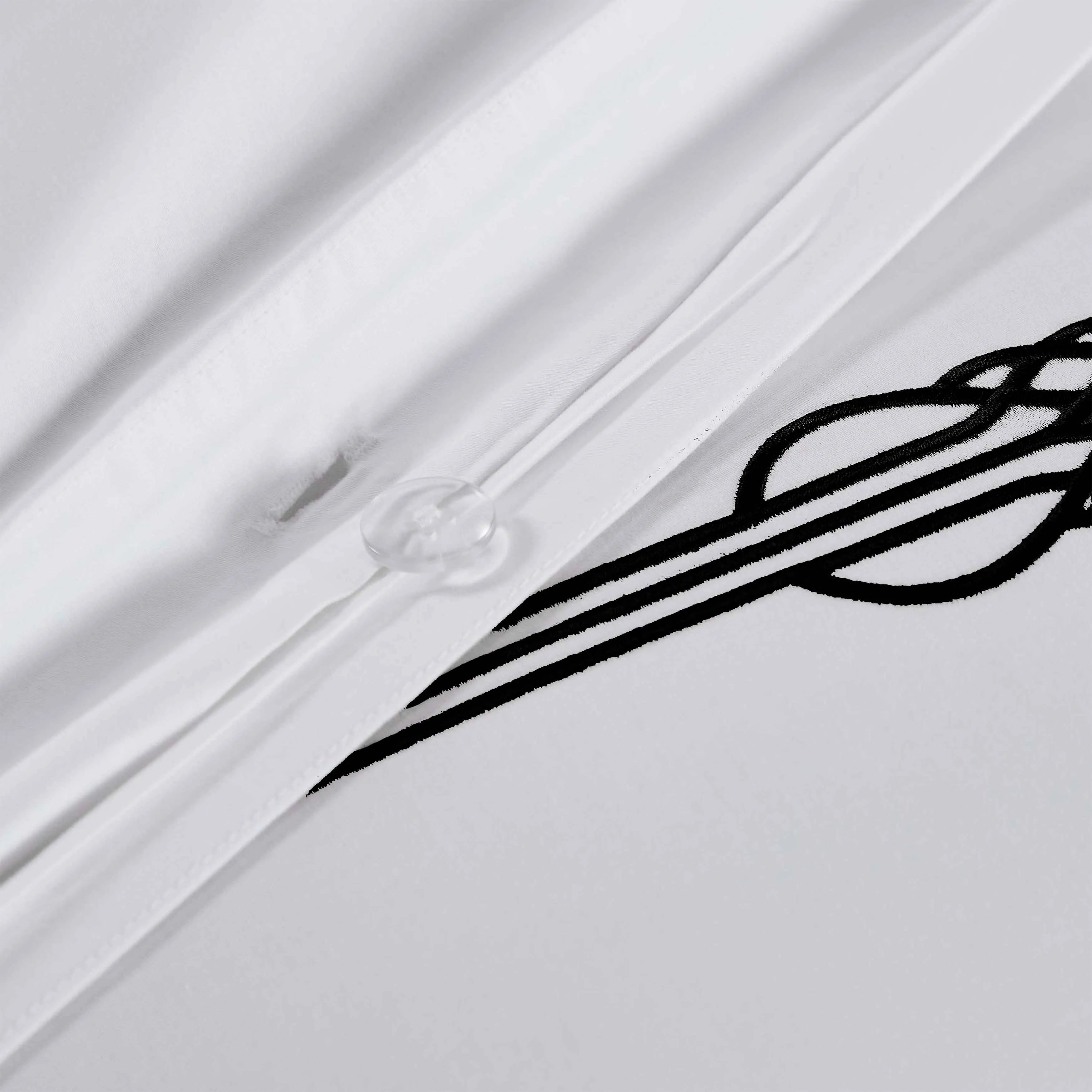 100% Cotton Gold Embroidered Duvet Cover Set - Duvet Cover Set by Superior Brand